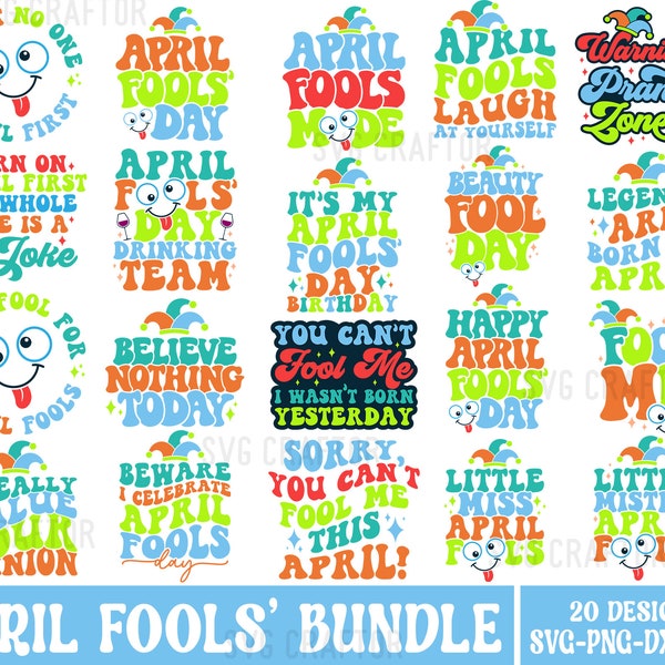 April Fools' Day Svg Bundle, April Fools' Shirt designs, Happy April Fools Day Svg, Joke Svg, Fool me Svg, Beuty Fool Day Svg, April 1st svg