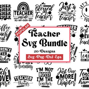 Teacher SVG Bundle: Back to School Designs (digital Download) - Etsy