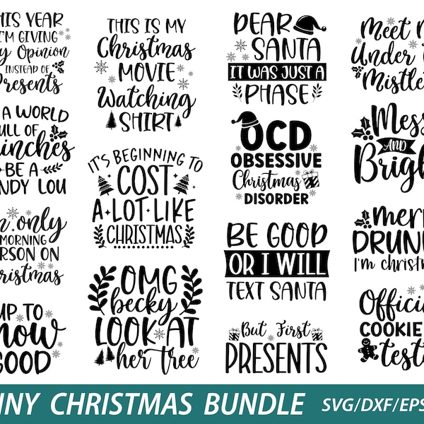 Funny Christmas Svg Bundle, Funny Christmas Svg, Funny Christmas, Funny Christmas Svgs, Funny Christmas Svg Design Bundle, Christmas SVG