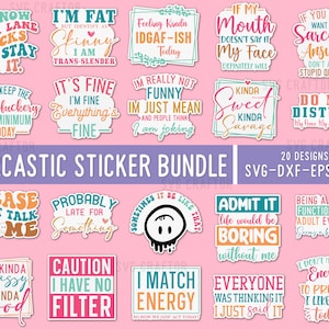Sarcastic sticker bundle, Png Sticker, Sarcasm Sticker png, Funny printable sticker, Sarcastic Quotes sticker, Sarcasm Svg Png,Sarcastic Svg