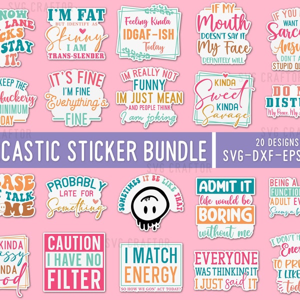 Sarcastic sticker bundle, Png Sticker, Sarcasm Sticker png, Funny printable sticker, Sarcastic Quotes sticker, Sarcasm Svg Png,Sarcastic Svg