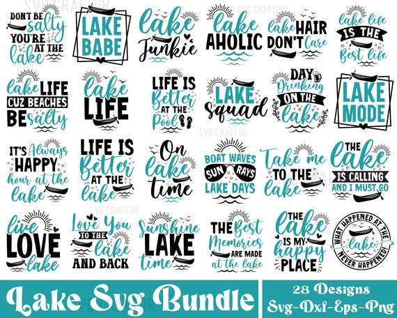 Lake Life SVG Bundle: Camping & Fishing Designs (Digital Download)