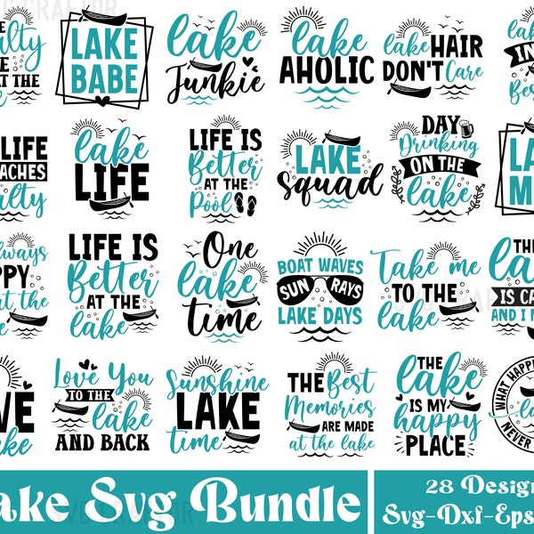 Lake Svg Bundle, Lake Quotes svg, Lake Life Svg, Lake Life Png, Lake Shirt design, Camping Svg, Fishing Svg, Funny lake Svg, Lake House Svg