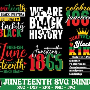 Juneteenth SVG Designs Bundle: Black History (Digital Download)