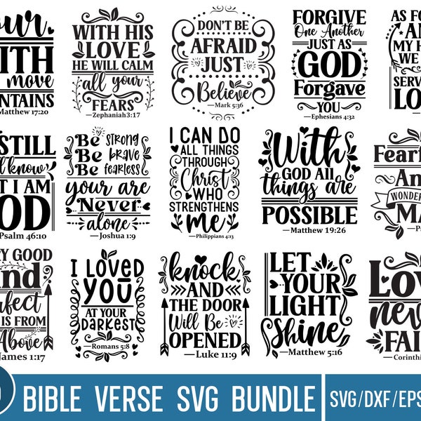 Bijbelvers Svg Png Eps bundel, christelijke SVG, gezegende SVG, religieus, religieus citaat Svg bundel, Waymaker Svg bundel, schrift Svg bundel