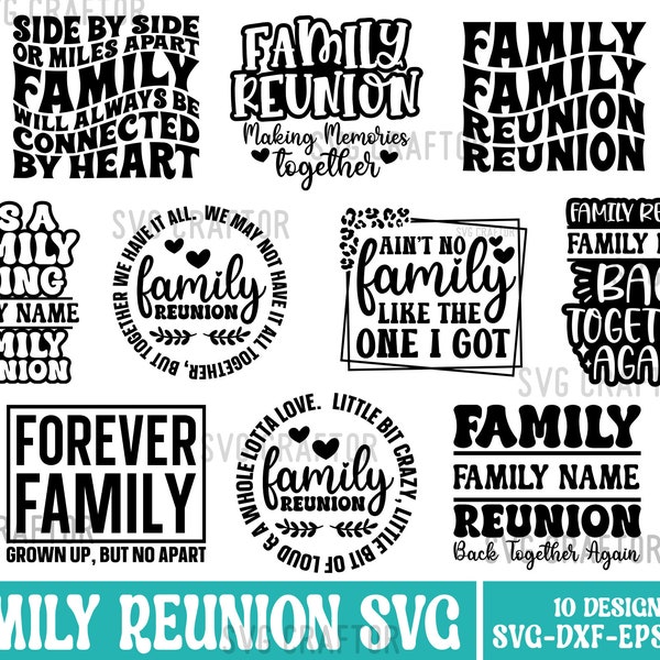 Family Reunion SVG Bundle, Family Svg Bundle, Family Tree SVG, Family Reunion PNG, Family Vacation svg, Family t-shirt Svg, Svgcraftor