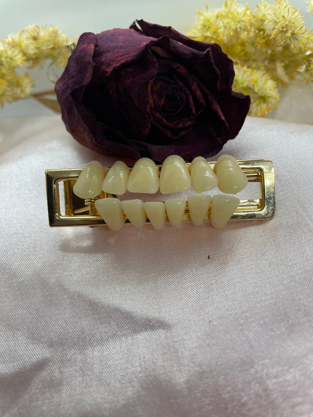 Human Teeth Barrette Etsy