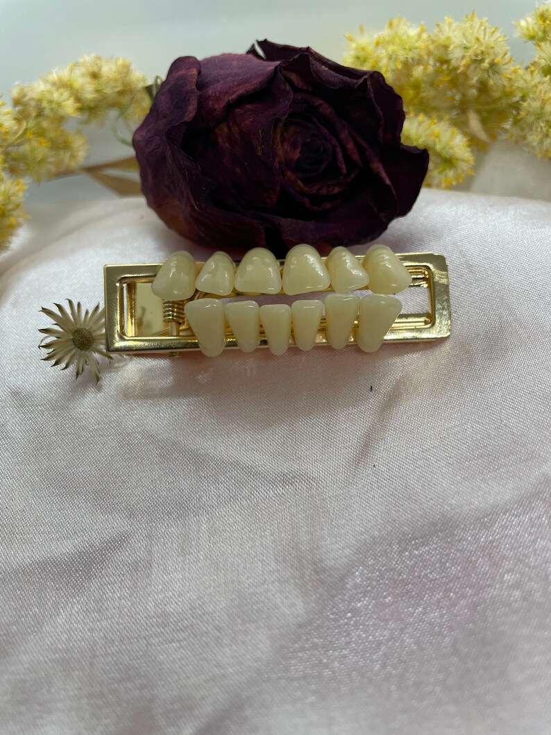 Human Teeth Barrette Etsy