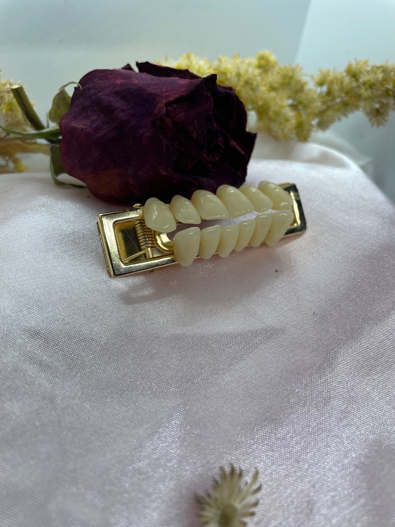 Human Teeth Barrette Etsy