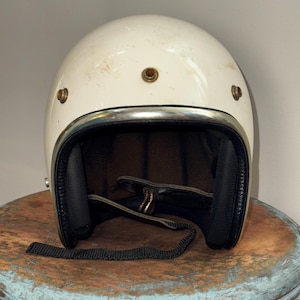 Vintage Arthur Fulmer AF40 Motorcycle Helmet | 1970s Café Racer