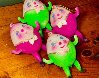 1960年代のヴィンテージ日本製ニーハガーエルフ人形（グリーン