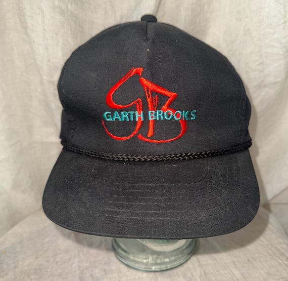 Vintage Garth Brooks Hat 1990s Black Snapback Official Licensed