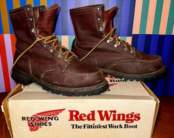 Men's Distressed & Broken-in Vintage RED WING Supersole Lace-up