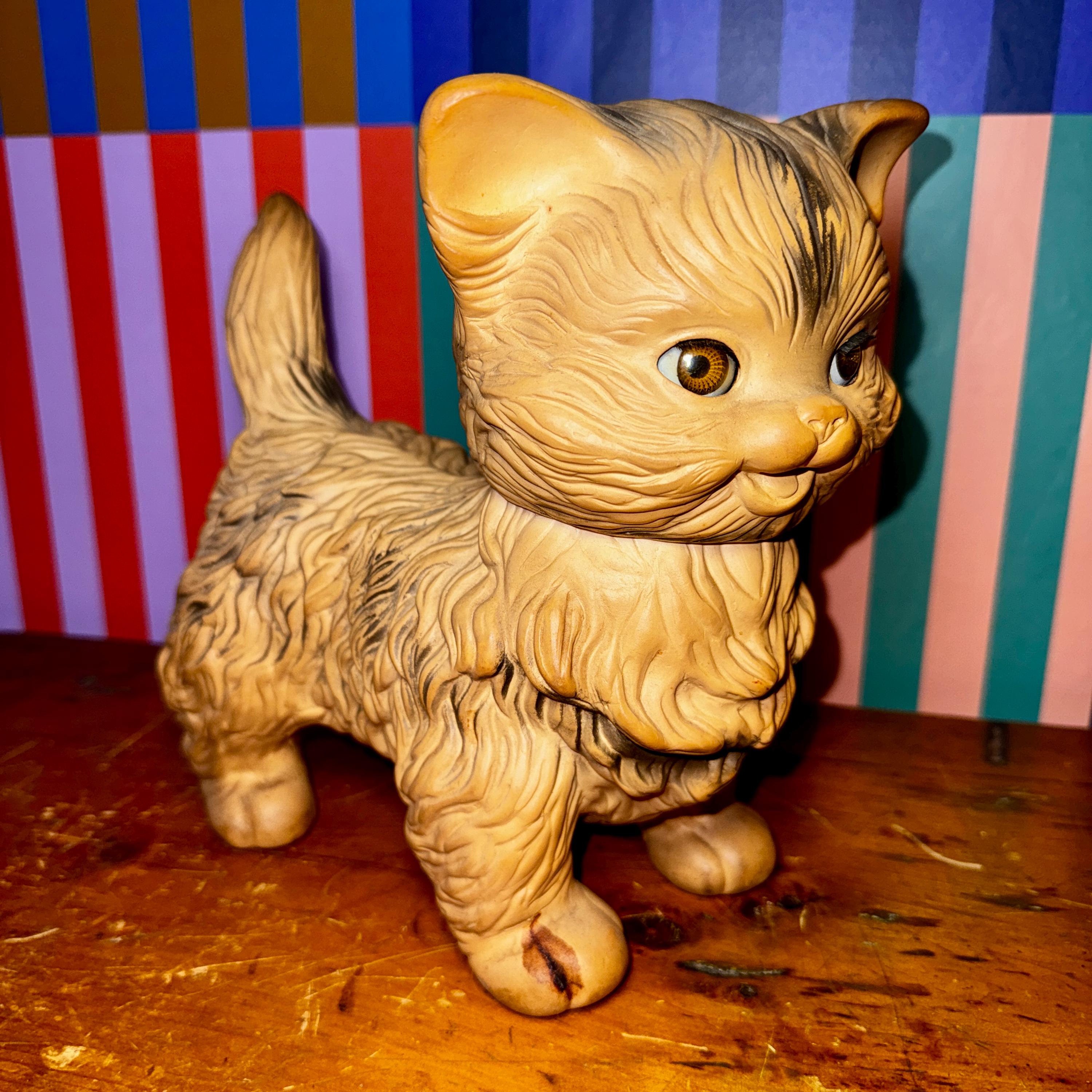 Vintage Edward Mobley Rubber Cat Squeak Toy, Sleep Eyes, 1960s - Etsy
