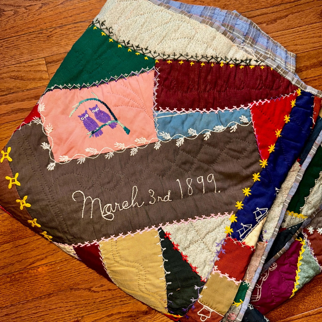 Chemisier Cambridge Country Store Taille M - Motif Crazy Quilt Shabby Chic - 100% Coton