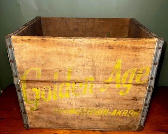 Vintage Golden Age Brauereikiste - Youngstown Akron, Ohio Werbebox