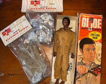 Rare 1974 GI Joe African American Adventurer – Original Box, Sealed Outfits