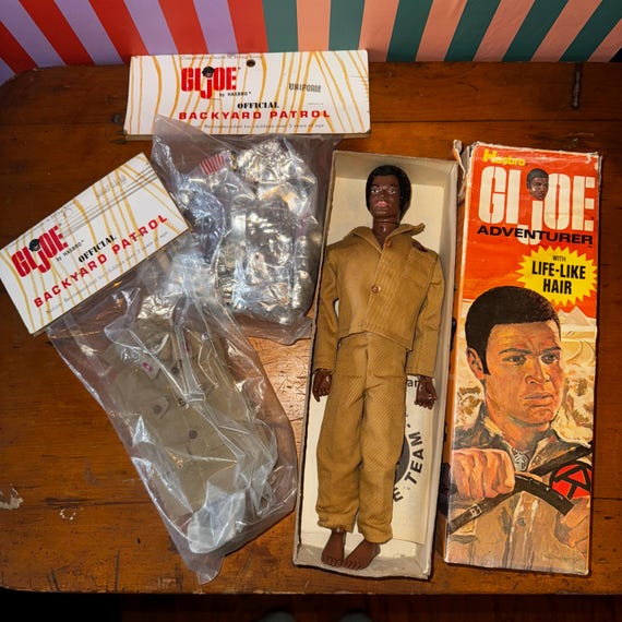 Rare 1974 GI Joe African American Adventurer – Original Box