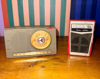 Rádios transistorizados RCA Victor Medallion vintage – Peças e Reparos de Meados do Século XX