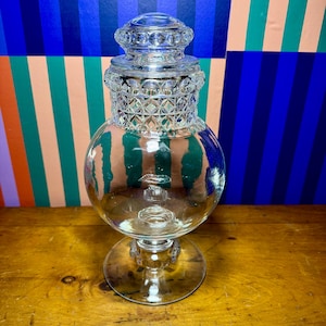 Tarro de conservas conmemorativo Heinz de 1991 – Frasco de cristal coleccionable con huella dactilar de la corona del rey