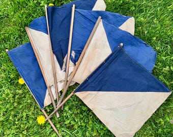 1940s Maritime Signal Flags – Authentic Kilo Communication Nautical Navy Decor
