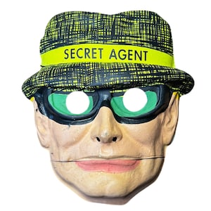 1960s Vintage Ben Cooper Chatter-mouth Secret Agent Mask