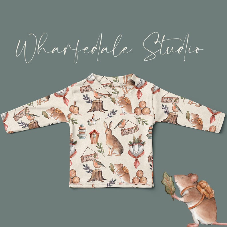 Forest School Colourway Exclusive Seamless Pattern, Woodland, Cute ...