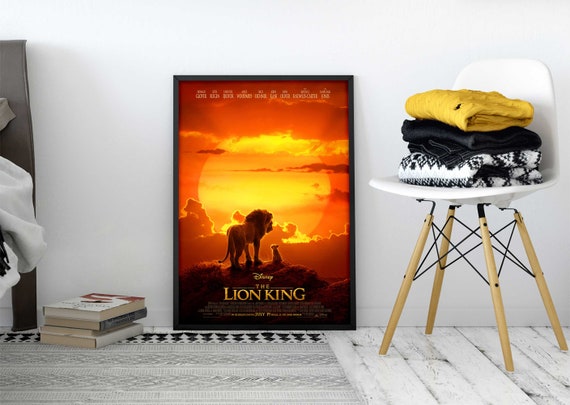 Led Light Up The Lion King 19 Movie Poster Backlit Film Etsy