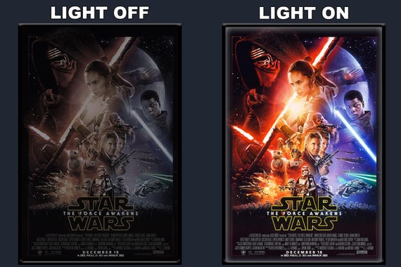 Weatherlight Promotional Poster ウェザーライト LED Light up Star Wars: Episode VII - the Force Awakens