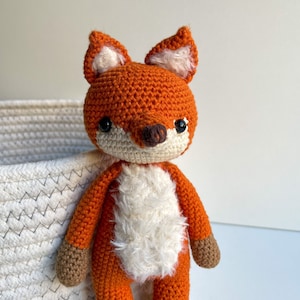 PDF crochet pattern for Fox/Roux the fox made of cotton (Amigurumi, language: German)