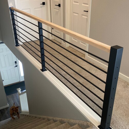Horizontal Rod Railings Etsy