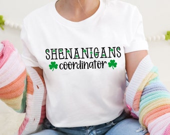 Shenanigans Coordinator SVG PNG, St. Patrick's Day svg, Funny St. Patrick's Day svg, Irish svg, Clover svg, Shamrock svg, Lucky svg png