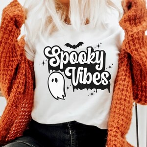 Spooky Vibes svg, Spooky Season svg, Cricut Cut Files, Halloween Sign svg, Halloween Mom svg, Halloween Shirt SVG, Halloween SVG for Shirts