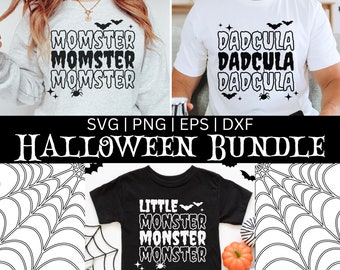 Momster SVG, Momster Family svg, Dadcula svg, Little Monster svg, Halloween Family svg, Cricut, Halloween Shirt svg, Halloween svg Bundle