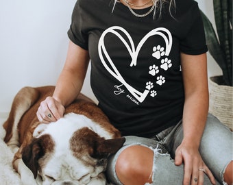 Coeur patte impression SVG, svg chien maman, tête de chien svg, chien maman png, chien maman svg, svg fourrure maman, amoureux des chiens svg, chiens Svg, svg fourrure maman, svg Cricut