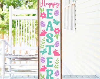 Happy Easter Porch Sign SVG, Easter svg, Easter svg files, Easter Cricut Files, Spring svg, Easter Bunny svg, Easter sign svg, Cricut svg