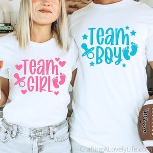 Team Girl SVG, Team Boy SVG, Revelación de género SVG, Pies de bebé svg, Team Boy png, Team Girl png, Anuncio de bebé svg, Team Boy Team Girl svg