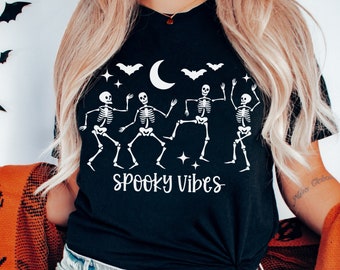 Spooky Vibes svg, Dancing Skeleton svg, Skeleton svg, Spooky Season svg, Spooky mama svg, Mom svg, Cricut Cut Files, Halloween Shirt svg