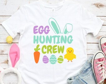Egg Hunting Crew svg, Bunny svg, Easter svg, Easter svg Files, Easter svg Kids, Easter svg Cricut, Easter Shirt svg, Easter egg svg