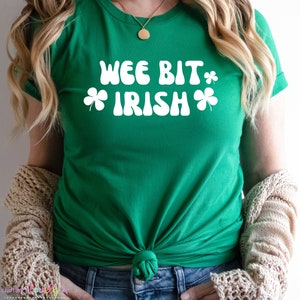 Wee Bit Irish svg, Retro svg, St. Patrick&#39;s Day svg, Shamrock svg, Irish svg, Cricut projects, Silhouette, Lucky shirt svg cut file
