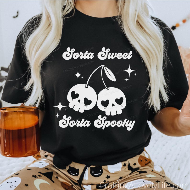 Sorta Heart Sorta Sweet Sorta Spooky SVG PNG, Halloween Sublimation Design, Funny ...