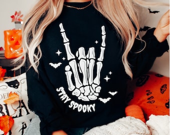 Stay Spooky svg, Skeleton Hand svg, Skeleton svg, Spooky Season svg, Cricut Cut Files, Halloween Shirt SVG, Halloween SVG for Shirts