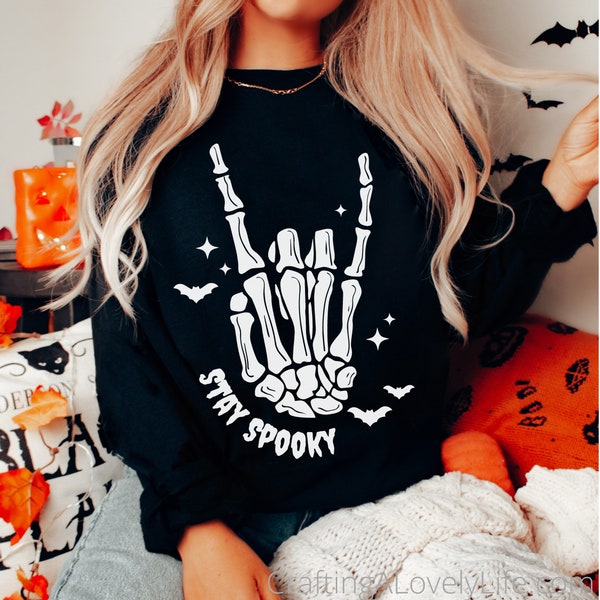 Stay Spooky svg, Skeleton Hand svg, Skeleton svg, Spooky Season svg, Cricut Cut Files, Halloween Shirt SVG, Halloween SVG for Shirts