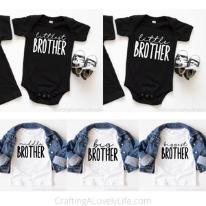 Grote zus SVG, Big Brother SVG, zusje SVG, Little Brother SVG, middelste, kleinste, grootste, babyaankondiging SVG, zus SVG afbeelding 6