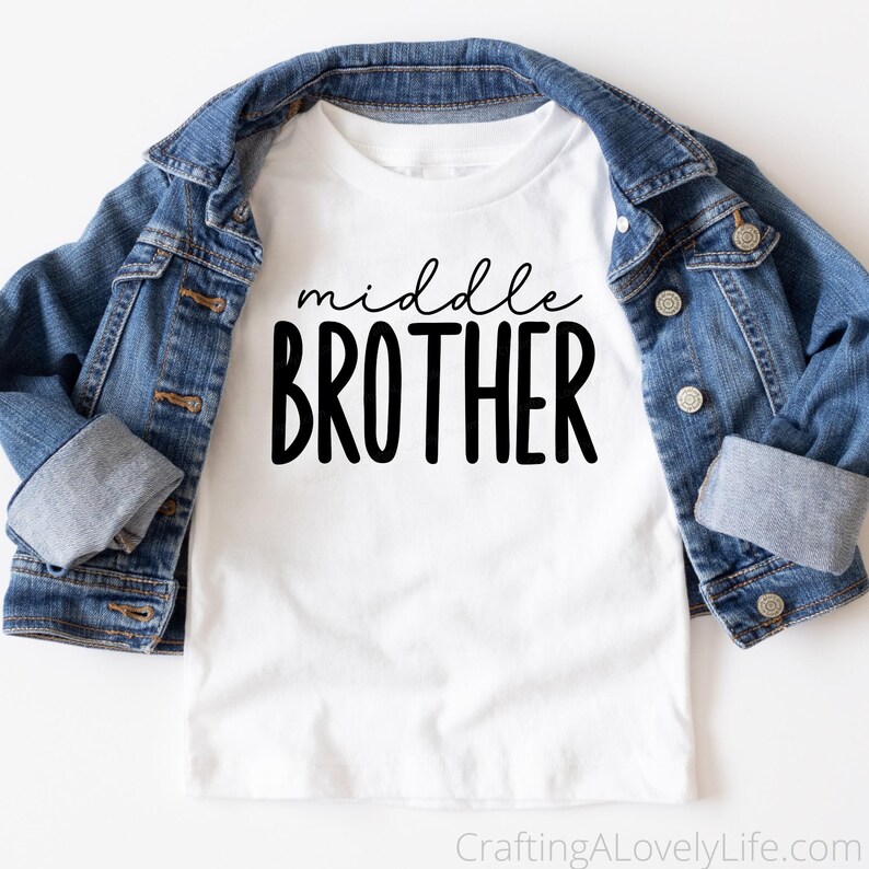Grote zus SVG, Big Brother SVG, zusje SVG, Little Brother SVG, middelste, kleinste, grootste, babyaankondiging SVG, zus SVG afbeelding 9