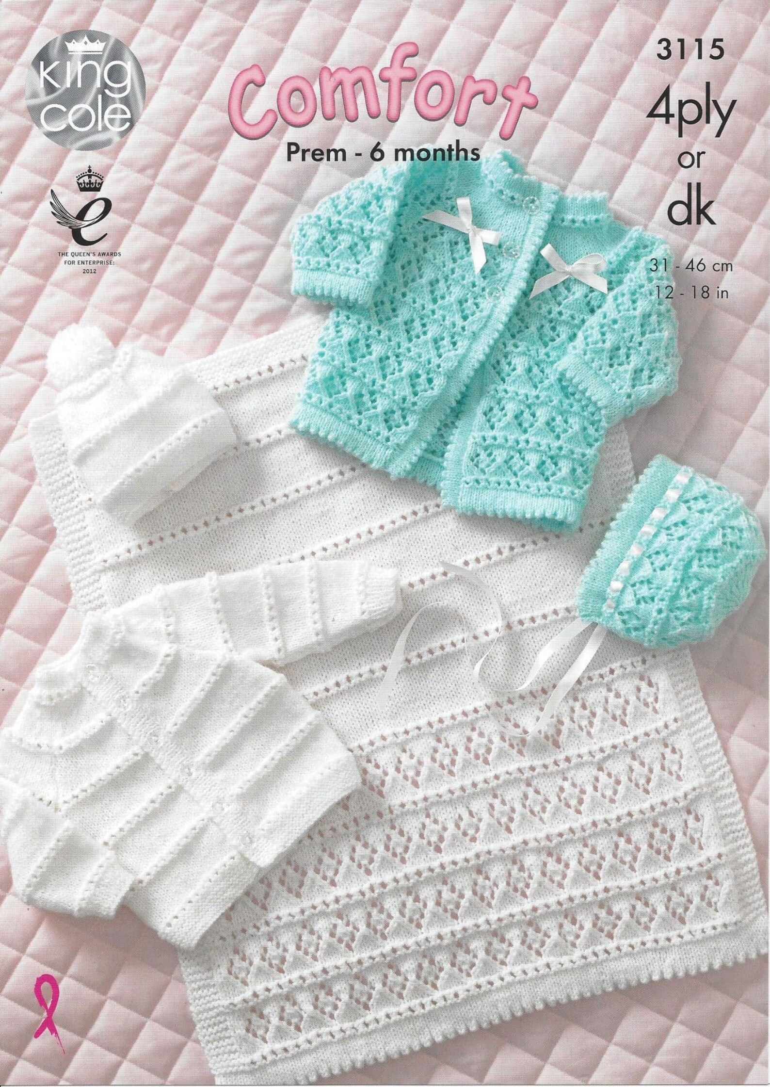 King Cole 4 Ply & DK Knitting Pattern 3115 Coat Cardigan Etsy UK