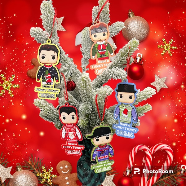 NKOTB Funko-Funky Christmas ornaments