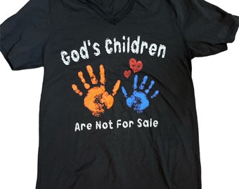 God's children are not for sale T-shirt- DTG (direct to garment ink)