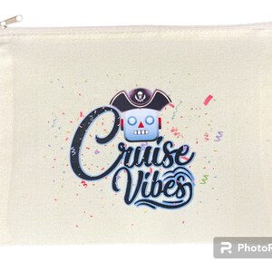 NKOTB Blockhead “CRUISE VIBES” Schmink-/Kosmetik-/Kleingeldbeutel mit Reißverschluss - Canvas