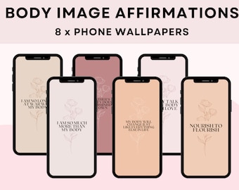8 Body Image Healing Affirmations Body Love Iphone | Etsy